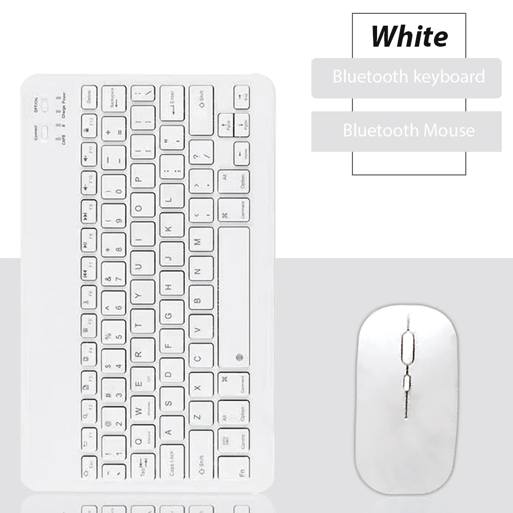 Teclado e mouse Bluetooth USB-C Velav_2, design compacto e moderno para uso confortável e sem fio.